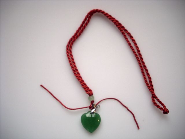 Coeur en jade (petit modle)